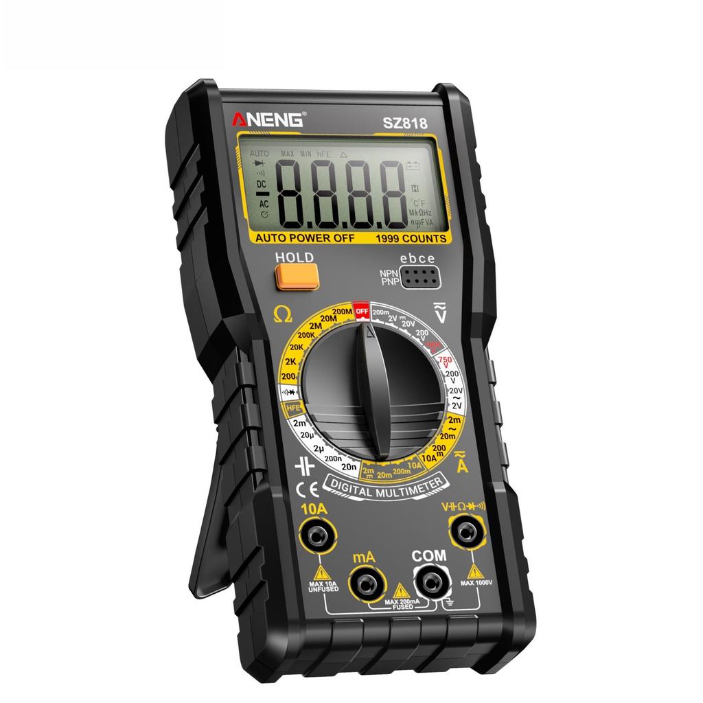 SZ818 Digital Multimeter AC DC Voltage Tester Resistance Tester tance Tester Without battery
