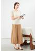 Elegant and Slim Round Neck Beaded Short Sleeved Shirt, Mini Top