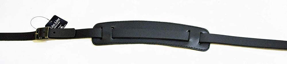 Live Line Leather Guitar Strap Retro Style Super Long LR39SLBLK Black