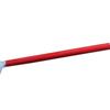 Folding 4-section aluminum white cane for the blind (black rubber grip, 115 cm)