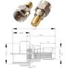 F Type to SMA Male Female Coax Connector Coaxial Adapter 2 Sets 6 Pcs