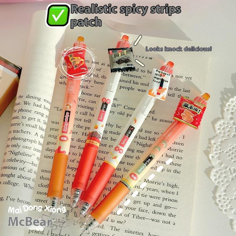 4Pcs 0.5Mm Black Blue Ink Gel Pen School Office Supplies Kawaii Cute Erasable Gel Pen Set Korean Stationery