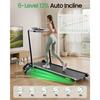 EU Stock AKLUER Treadmill with Auto 13% Incline & Shock Absorption Handle