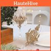 Acrylic Festive Hanging Decor With Crystal Waterdrop For Christmas Tree Decoration