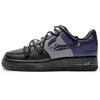 Air Force 1 Slip Resistant Abrasion Resistant Low Top Skateboard Shoes Unisex Black Purple CW2288-001(Team285-)