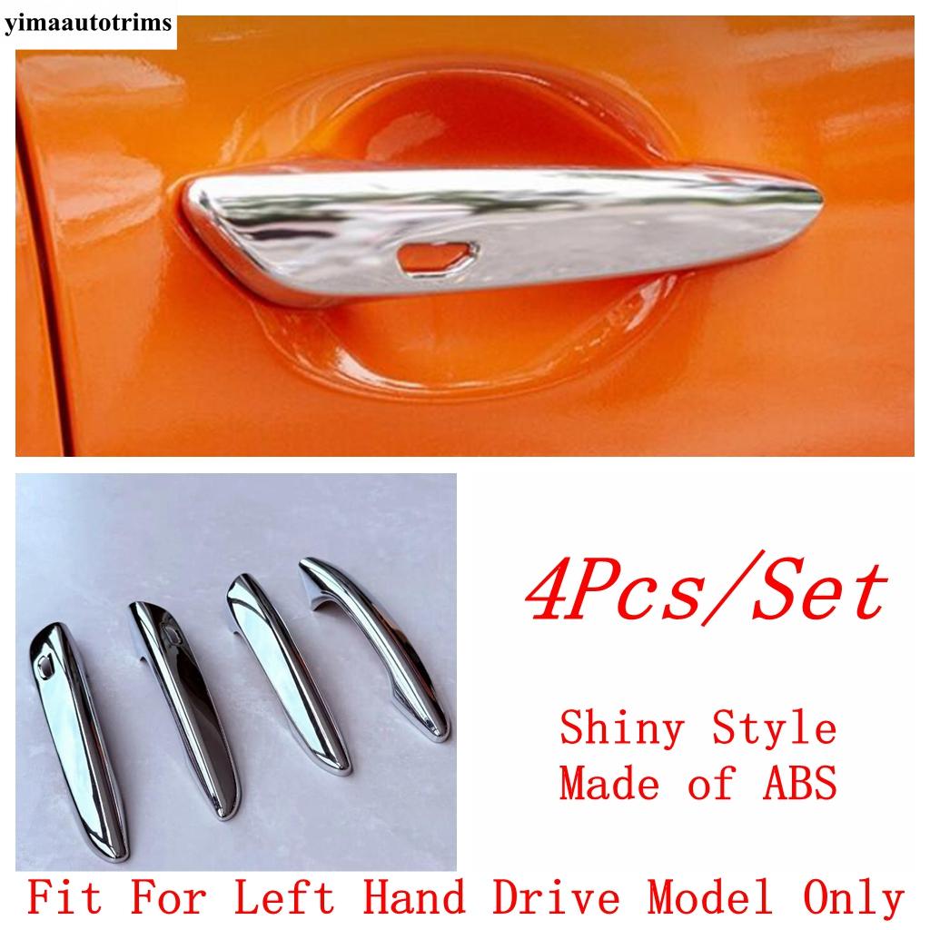 Car Outer Door Handle Frame Panel Cover Trim For Mazda CX-70 CX-80 CX-90 2025 2026 ABS Chrome / Black / Carbon Fiber Accessories