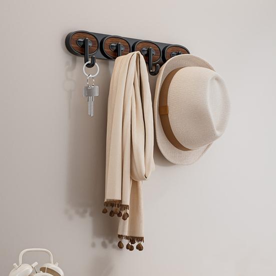 Adhesive Hook, Load-Bearing Wall Hanger, with High-Adhesive Backing Retro Style Hook, for Bathroom Kitchen Entrance Hall