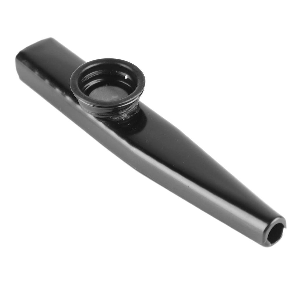 Metal Kazoo Aluminum Lightweight Portable Kazoo Guitar Partner Flute Musical Instrument Gift Black