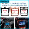 9 Inch Car Screen Radio Stereo Fascia Frame Panel Canbus Box Dash Facia Kit For Mercedes-Benz C-CLASS W209 2002-2006