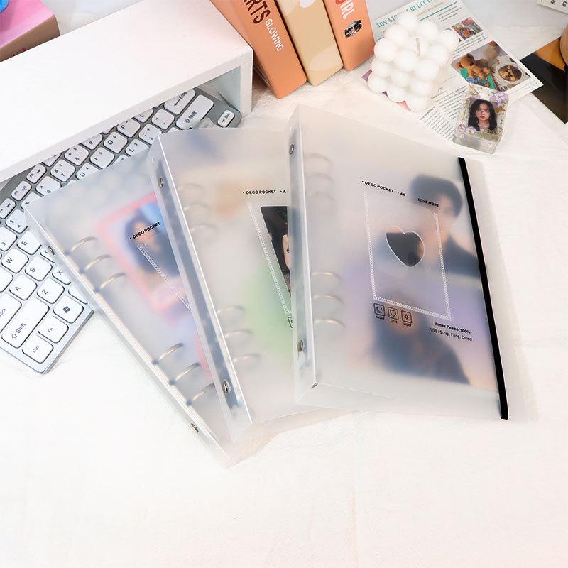 A5 Loose-Leaf Photo Album: Large Capacity, Insert-Type for 3-Inch & 5-Inch Photos, Ideal for Couples, Families, and Idol Collectors.