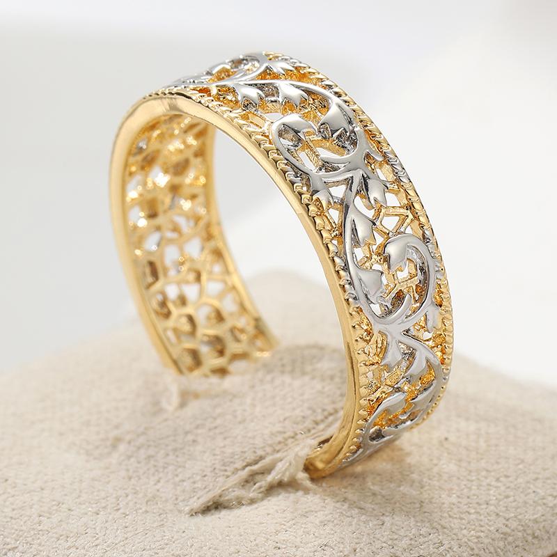 Wunderschöner Exquisiter Hohl-Braut-Hochzeitsring für Damen Handgeschnitzt Temperament Elegant Bankett Jubiläum Schmuck Accessoires