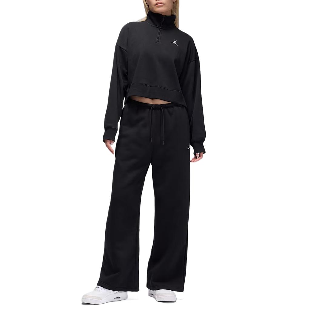 Jordan Brooklyn FW/AW25 Solid Color Loose Mid-Waist Casual Pants Women pants IH2395-010