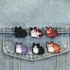 Funny Tabby Cat Enamel Pins Nap Sleeping Bengal Kitten Brooches Badges Cute Cartoon Animal Jewelry Gift for Friends