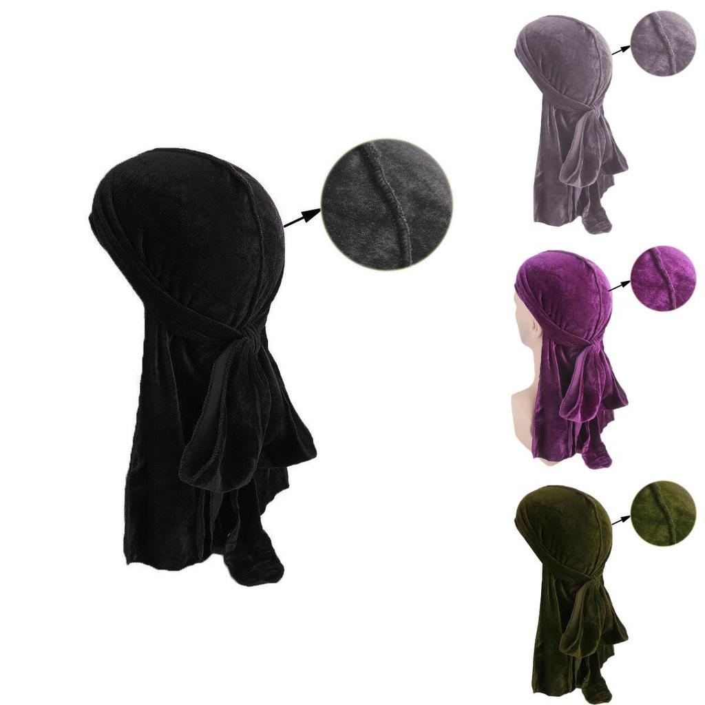 Luxurious Unisex Velvet Bandana Hat With Breathable Turban Caps For All Seasons