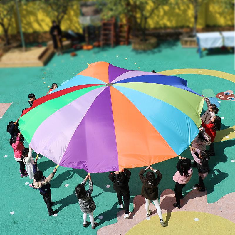 Rainbow Kindergarten Umbrella: Sensory Play Toy for Outdoor Parent-Child Activities