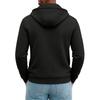 Men's Zip-Up Hooded Sweatshirt Jacket with Long Sleeves for Casual Wear