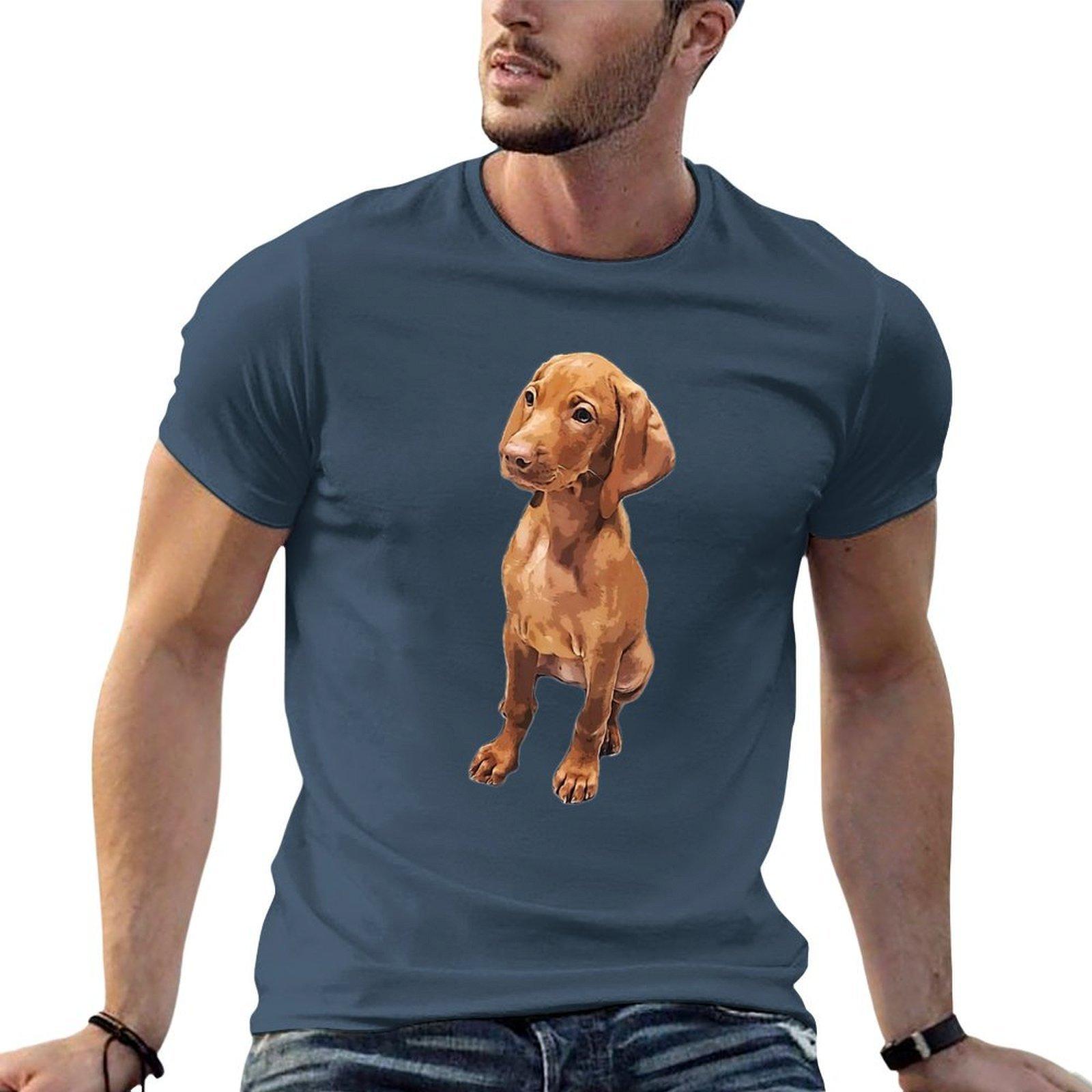 Vizsla Cute Hungarian Vizsla Puppy Dog Tshirt Cotton T Shirts Unisex 100 T Shirt For Unisex T Shirts Cotton 100 Tshirt S