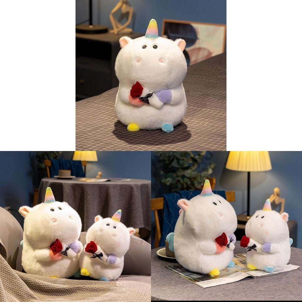 Rose Adorable Unicorn Plush Toy Valentines Day Perfect Gift Doll Ornaments
