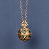Copper Enamel Box Necklace Luxury Jewelry DIY Making Charms Fashion DIY Trinkets Accessories  Women