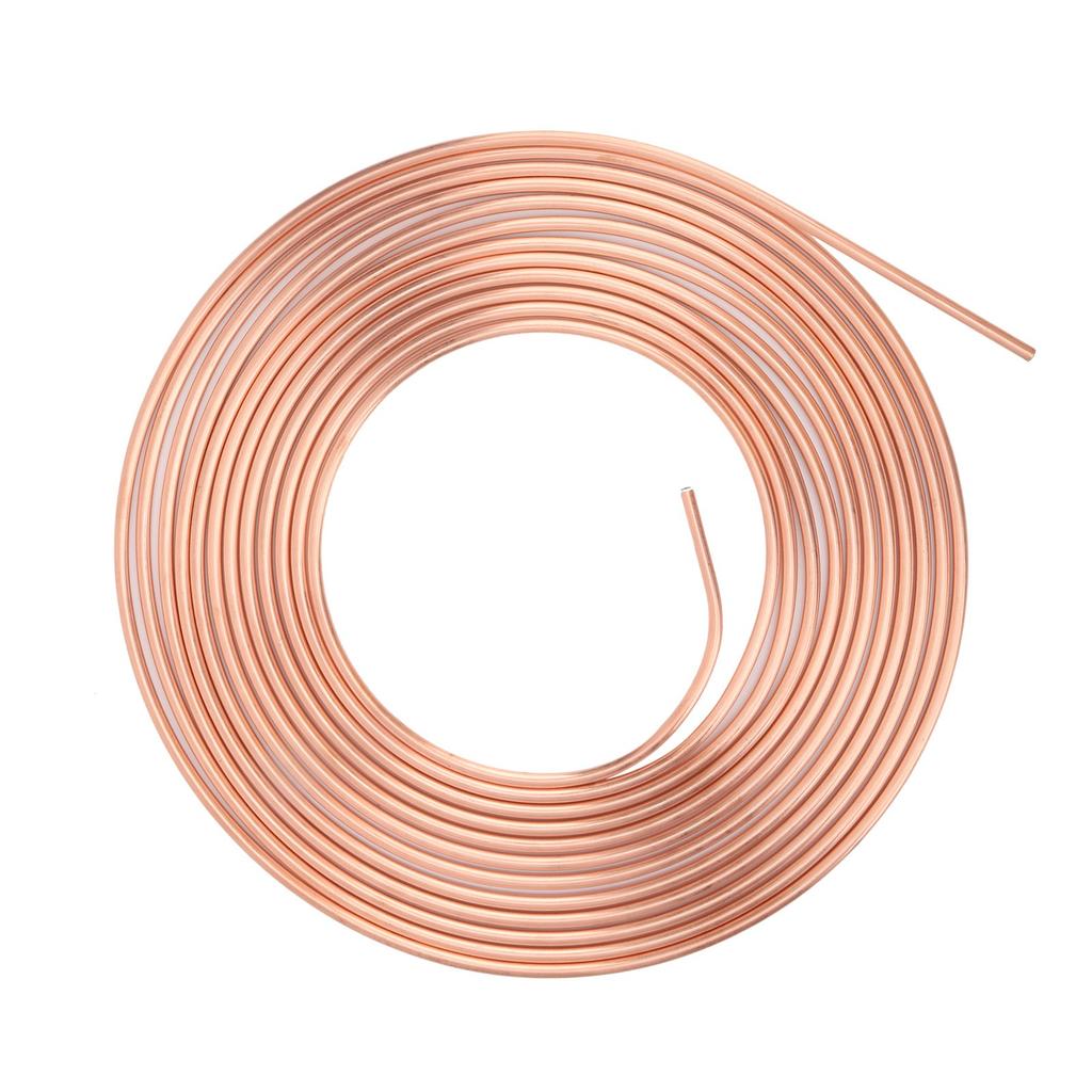 316in OD 25ft Copper Nickel Brake Line Tubing Kit Coil and Fitting Perfect Flexibility