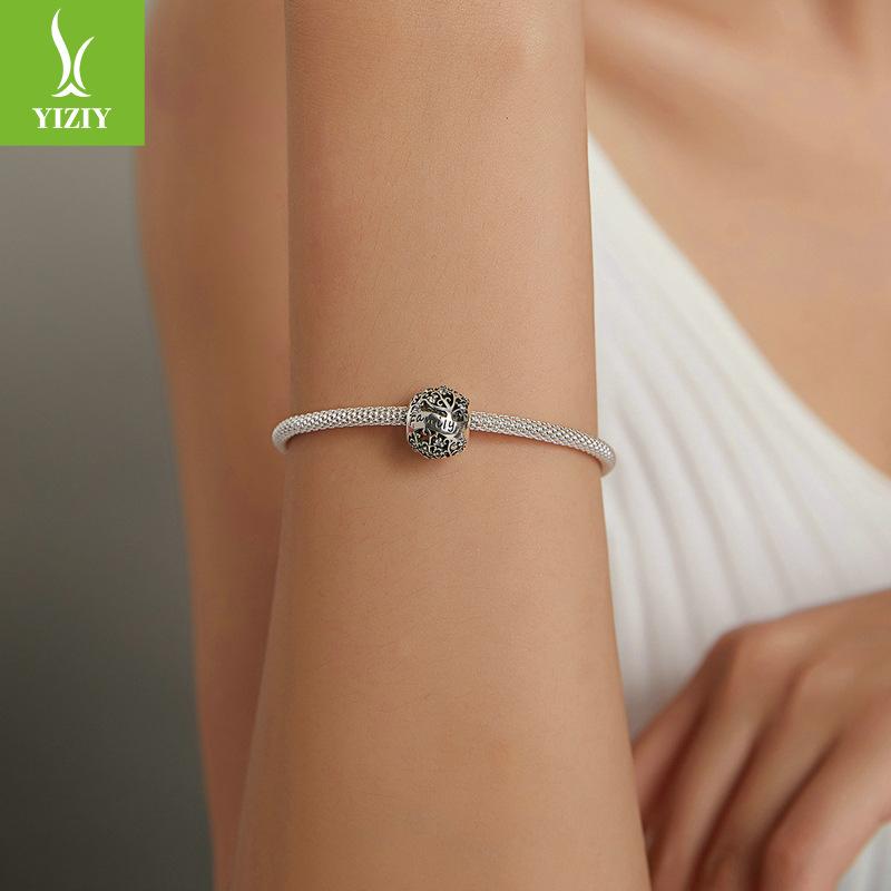 Handmade Diy Bracelet Beads Loose Beads, Accessories S925 Silver Hollow Beads Collection Picture