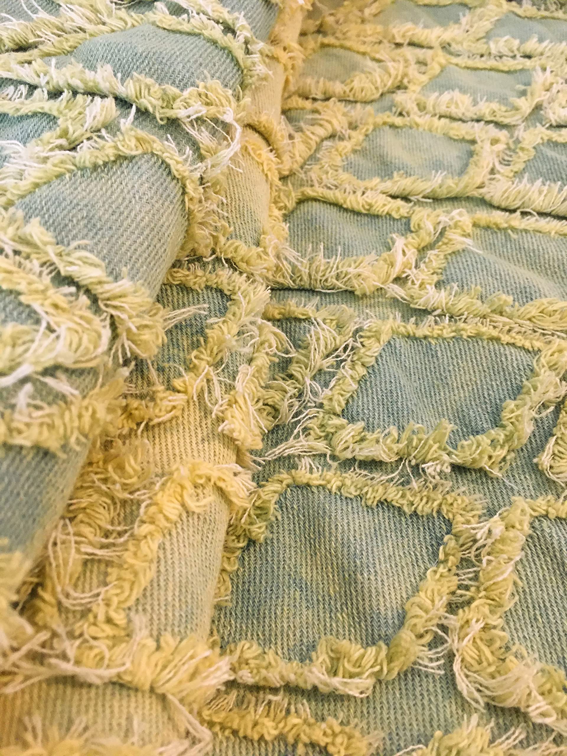 

Fringe Diamond Denim Handmade Denim Thin Cotton Denim 1m Fabric, Remnants, Fabric, (Yellowstone)