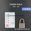 304 Stainless Steel Padlock Cabinet Outdoor Lock Head Furniture Lock Waterproof Rust-Proof Door Lock with