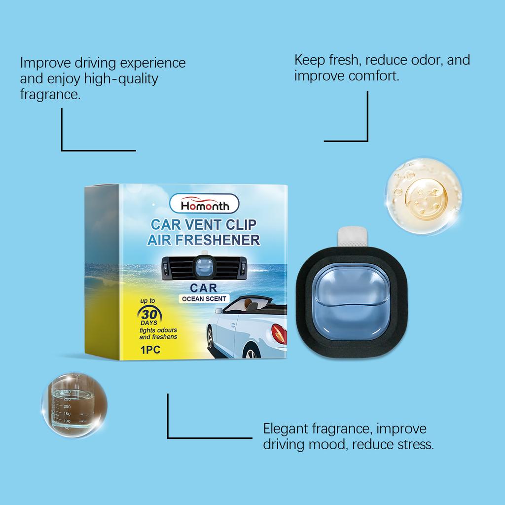 1/3/5PCS Car Air Freshener Multipurpose Car Interior Air Conditioner Air Outlet Deodorization Air Freshener Clips