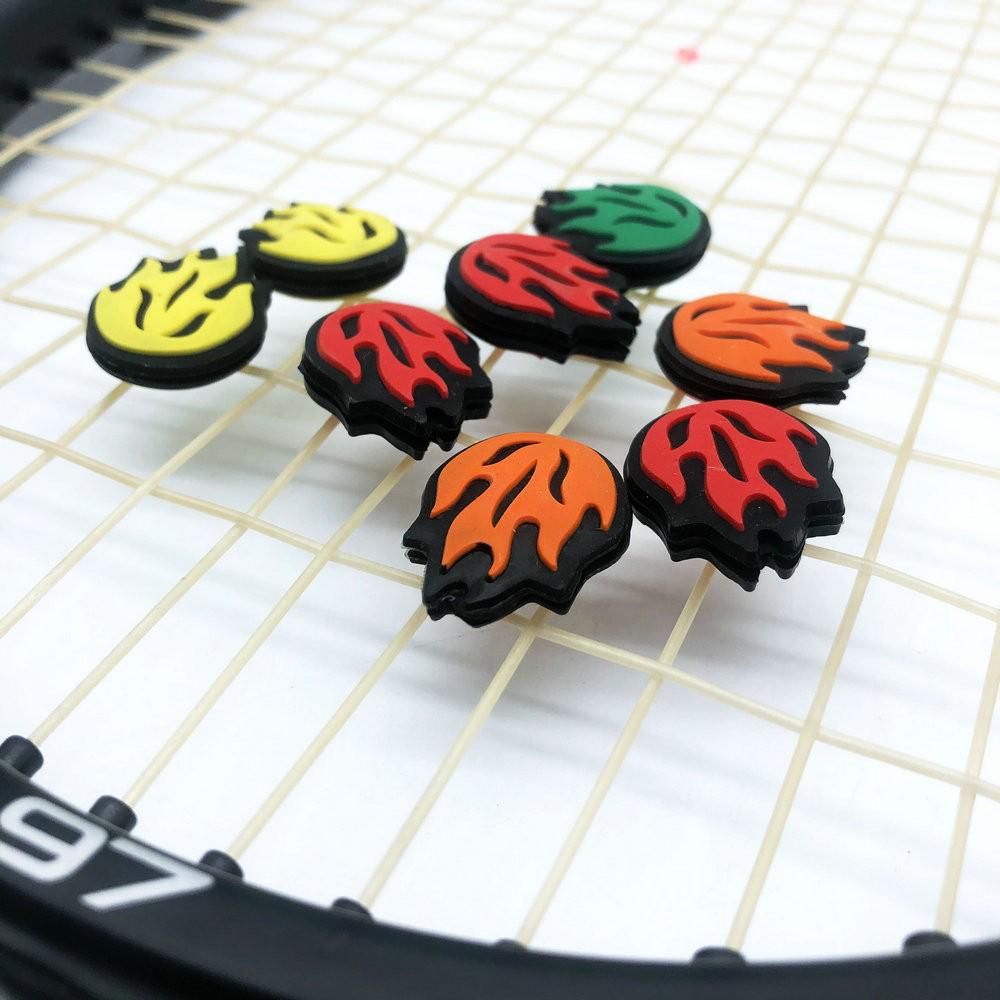 Funny Emoji Silicone Tennis Racket Dampeners - 16 Smiley Vibration Absorbers