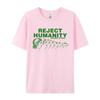 Unisex Unisex Reject Humanity Funny Meme Frog TShirts Hippie Retro Weirdcore Graphic Tees Cool Evoloution Shirt Unisex Humor Tops