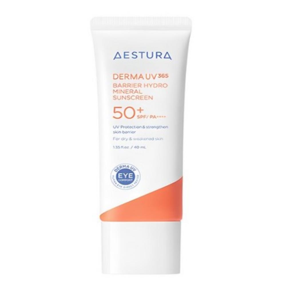 AESTURA Derma UV365 Barrier Moisture Mineral Sunscreen SPF50+ PA++++ Face Sun Protection 40ml