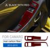 Carbon Fiber for Chevrolet Camaro 2013 2014 2015 Accessories Interior Trim Door Window Lifter Control Switch Panel Cover Sticker