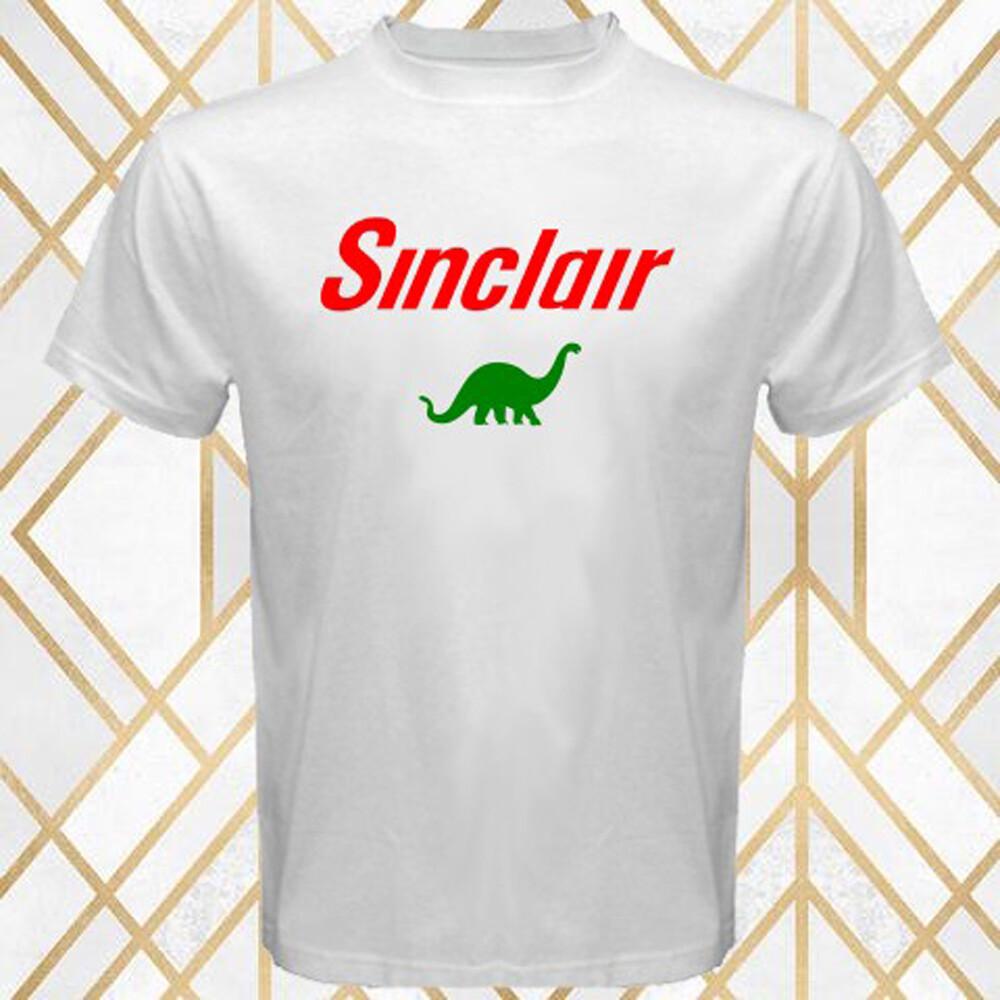 Sinclair Dino Gasoline Oil Racing Team Men s White Size S 3XL XXL