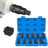 10pcs 1/2 Inch Hexagon Socket Adapter Head Screwdriver Bit Drive For T20-T70 Square Head Wrench Power Tool Accessories