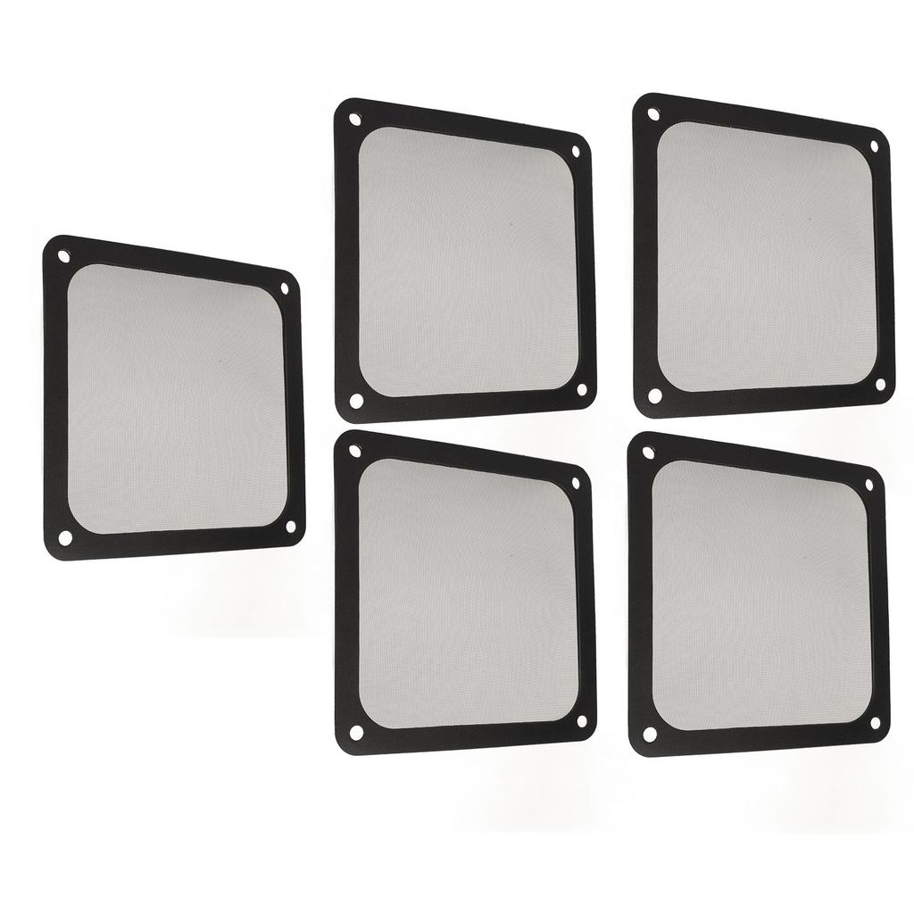 5PCS 120mm Fan Dust Filter Heat Dissipation Soft Magnetic Nylon Frame Computer PC Fan Dust Mesh Filter for PC Case Power Supply Fan Vents