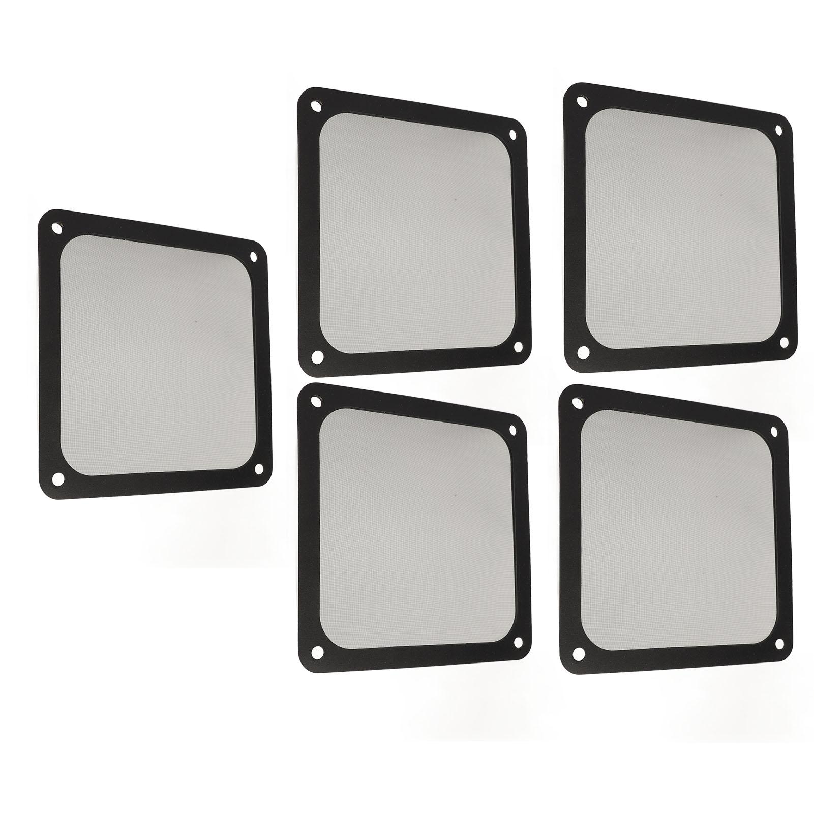 5PCS 120mm Fan Dust Filter Heat Dissipation Soft Magnetic Nylon Frame Computer PC Fan Dust Mesh Filter for PC Case Power Supply Fan Vents