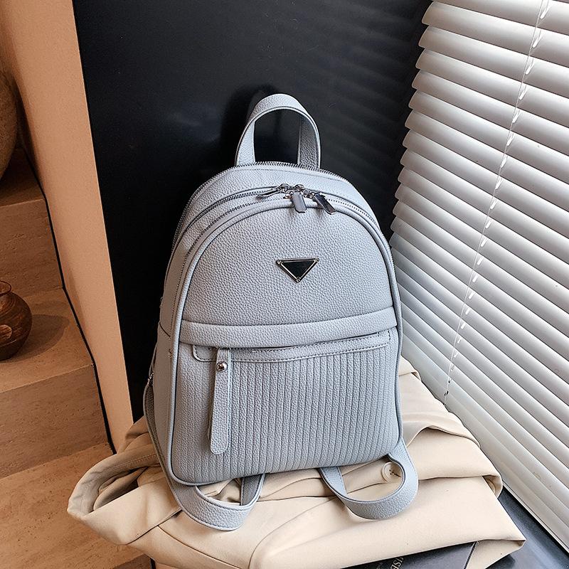 

New trendy work commuter backpack women s high sense niche travel fashion leisure versatile backpack синий