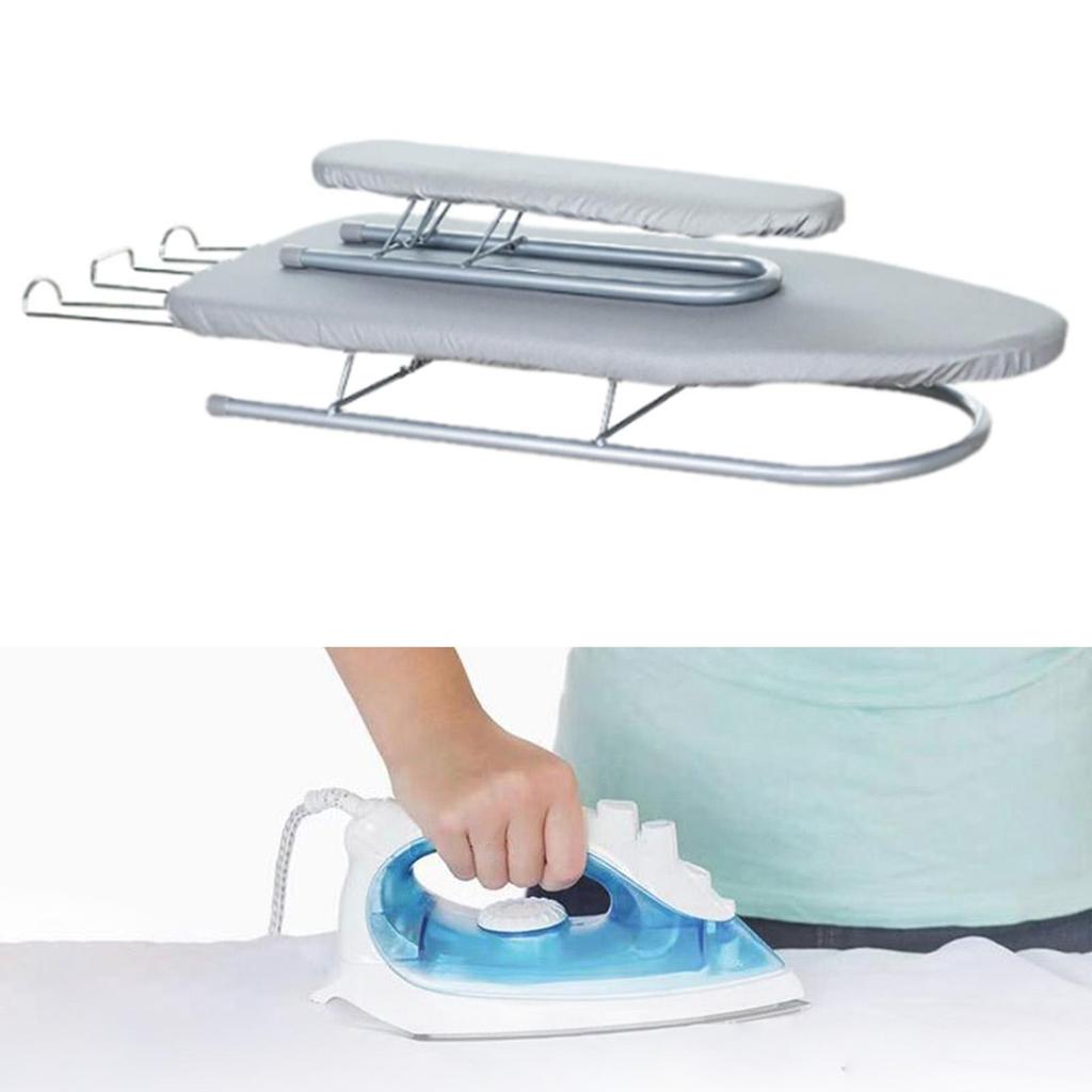 Tabletop Ironing Board Portable Iron Board Heat Resistant Foldable with Iron