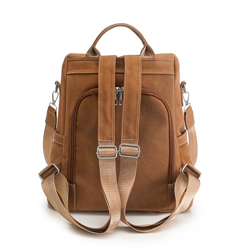 Retro Large Capacity School Bag Multi-function Shoulder Bag Women's Travel Backpack