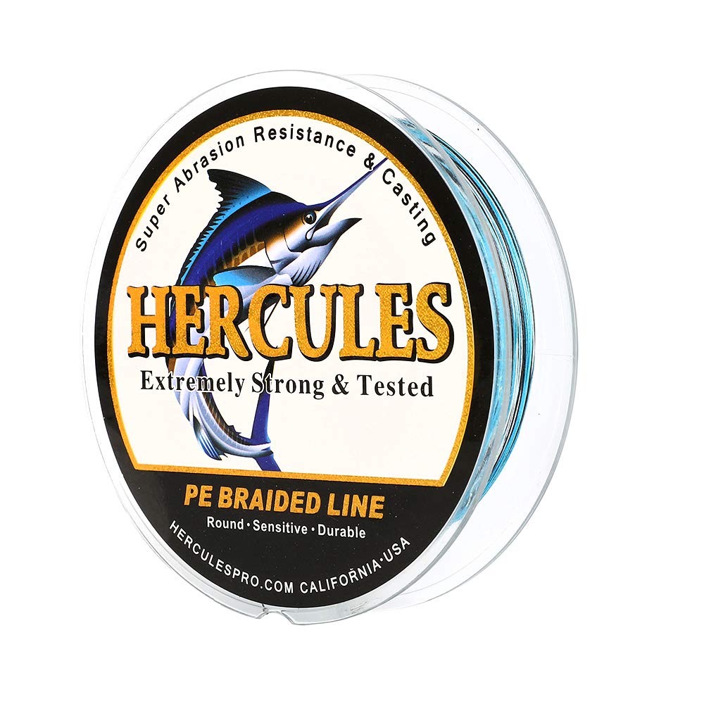Hercules PE Fishing 15 High High Suitable for Surf Camouflage Blue 500M Line, 8-Strand Braided, Colors, Strength, Sensitivity, Durable, Versatile,