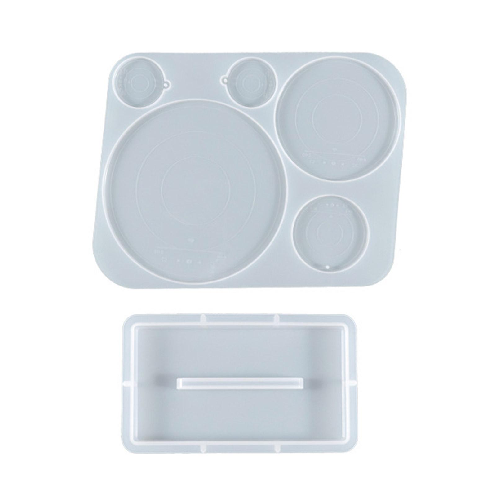 Media Player Silicone Mold,MP3 Silicone Keychain Mold CD Disc Epoxy Resin Casting Molds for DIY Cup Mat Home Table Decor 1