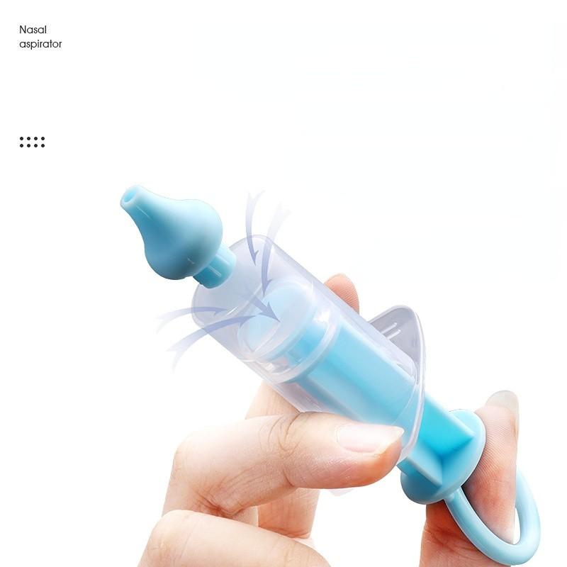 Baby Nasal Aspirator Professional Syringe Nasal Irrigator Infant Nose Cleaner Rinsing Device Reusable Silicone Nasal Suction Tip