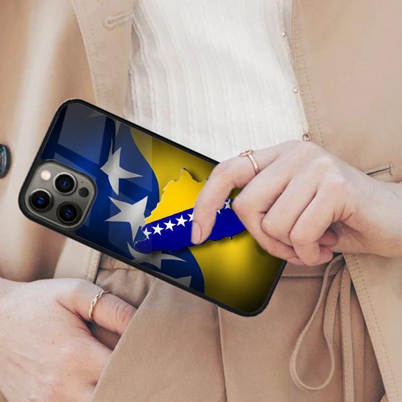 

Чехол для телефона с магнитом Bosna Splash, флаг Боснии, для APPLE iPhone 17 Air 16 14 13 12 Pro Max 15 Plus, поддержка беспроводной зарядки MagSafe iPhone 13mini