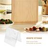 A84E-10PCS Clear Acrylic Knife Blade Display Stand Holders Folding Knife Display Stand Holder Pocket Knives Showcase Rack