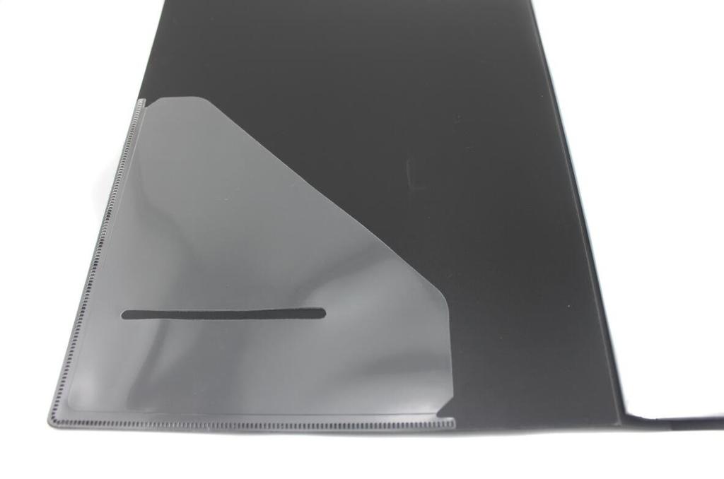 Naissant 2-Color Set Piano Design Sheet Music Case with Writing Space, Black and White, for Opening Up