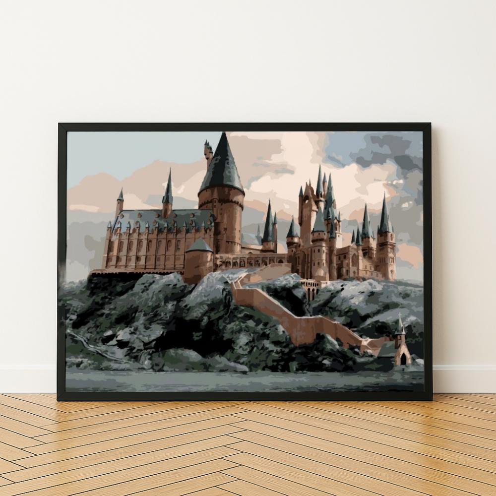 Malen nach Zahlen Bilder zum Malen - Harry Potter Hogwarts 50x40 cm