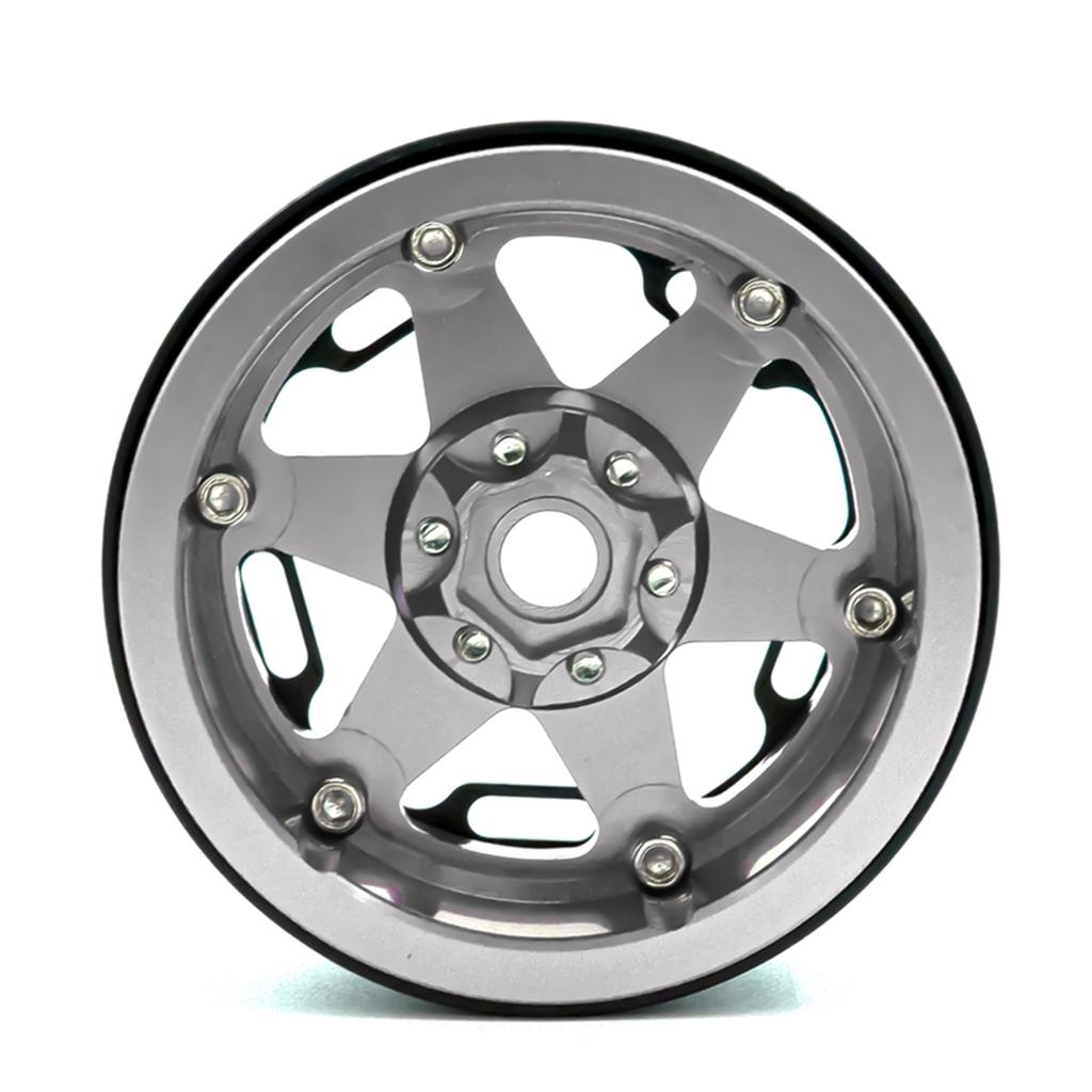 Aluminiumlegering Hjul Fälg Beadlock 2.2in Hjul Fälgar Nav 4st Ersättning för 1/10 1/8 TRX4 90046