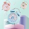 New Student Alarm Clock Cute Style Ring Clock Mute Bedside Clock with Light 4-inch Clock Y33-Y36