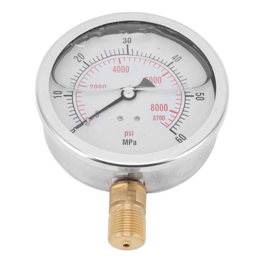 M20x1 CO2 Cylinder Pressure Gauge 8700psi Carbon Dioxide Pressure Gauge CO2 Gage