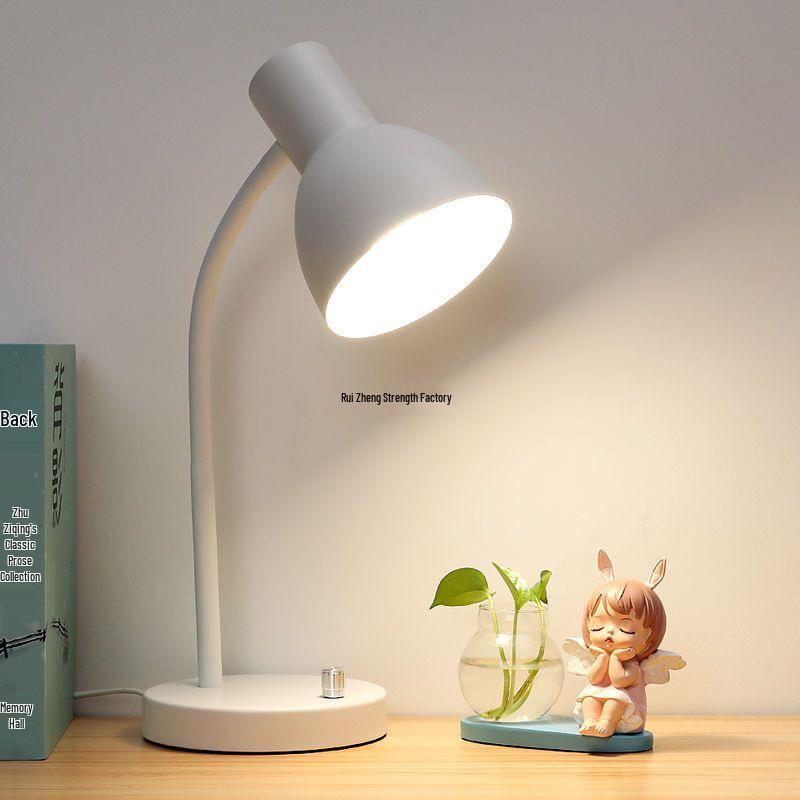 Eye-Safe LED Desk Lamp for Study, Dorm, and Office - Minimalist Metal Design